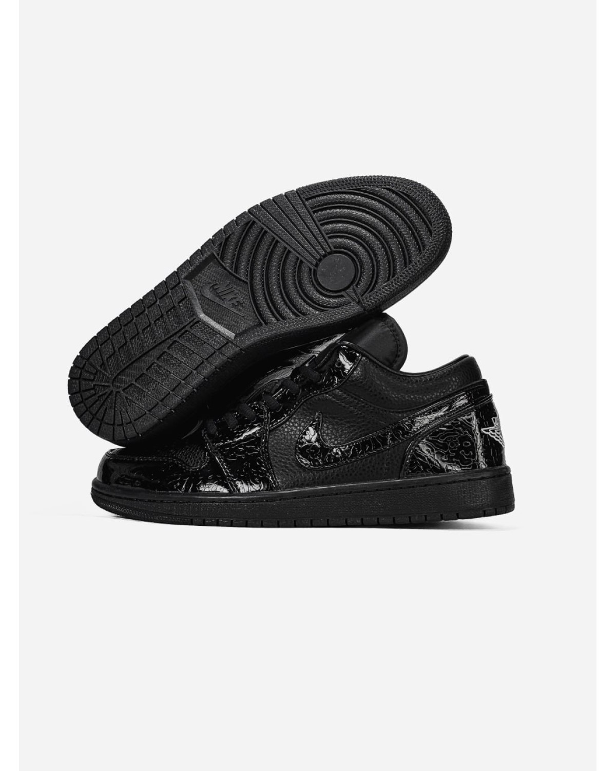 Nike Air Jordan 1 Low SE Patent Elephant Black Nike Air Jordan 1 Low SE Patent Elephant Black