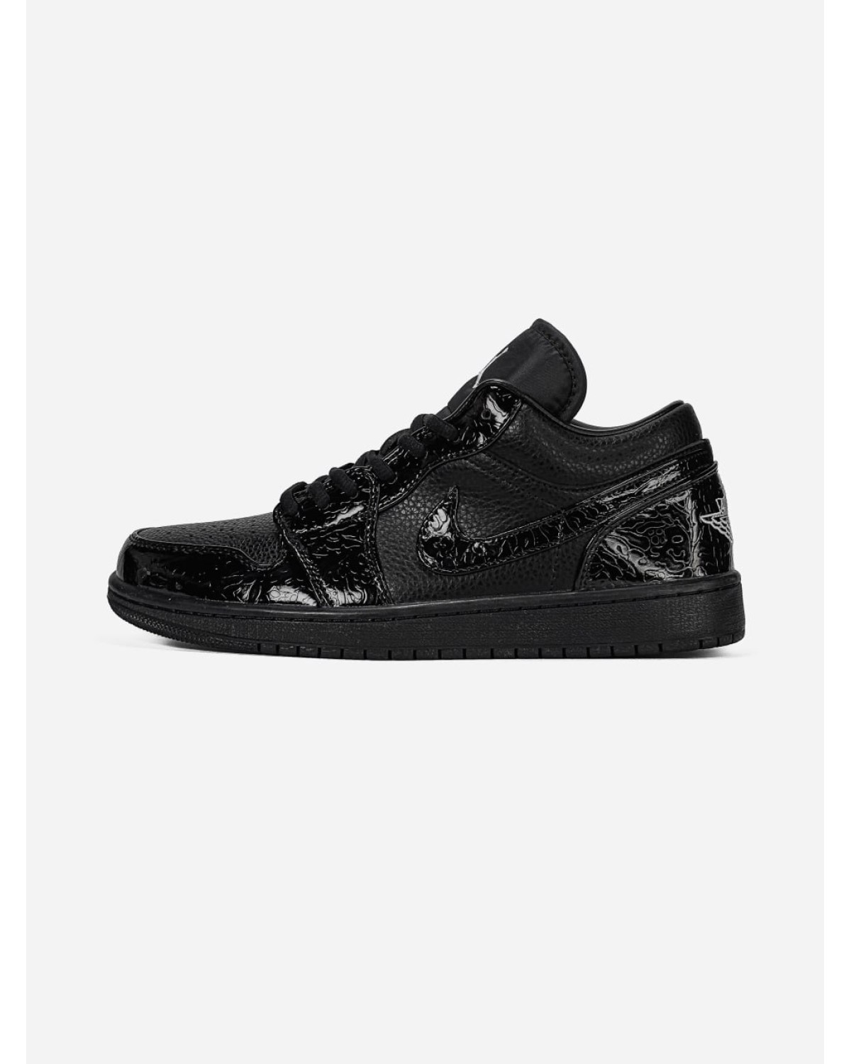 Nike Air Jordan 1 Low SE Patent Elephant Black