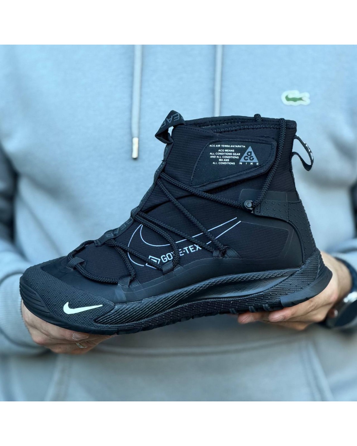 Nike ACG Terra Antarktik Gore-Tex Black White Fur