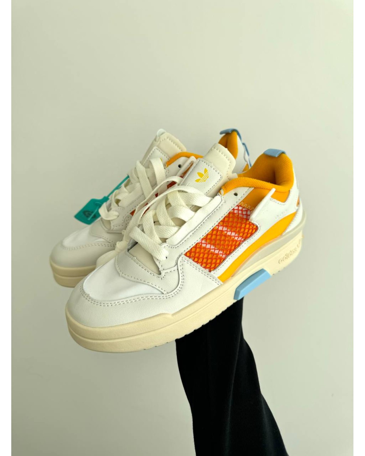 Adidas Forum Mod Low  Cloud White Crew Yellow