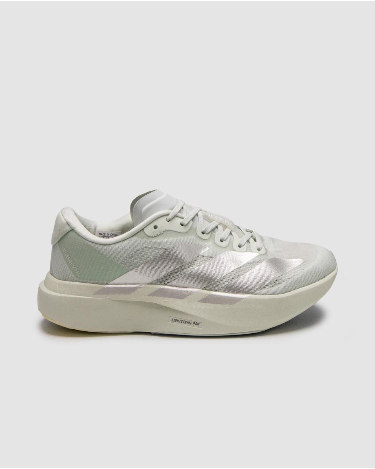Adidas Adizero Evo SL Light Green Silver Metallic
