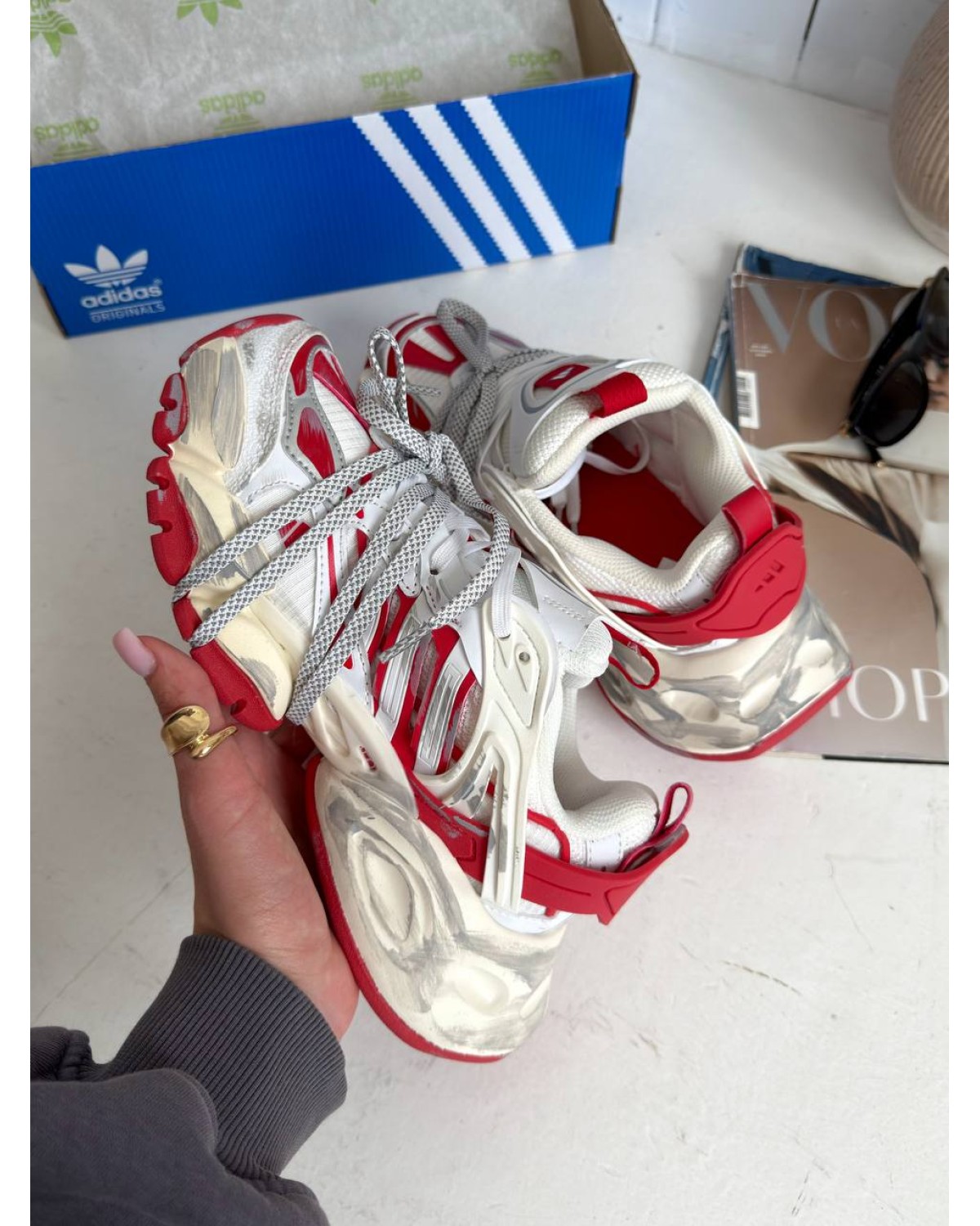 Adidas Vento XLG Deluxe White Red Adidas Vento XLG Deluxe White Red